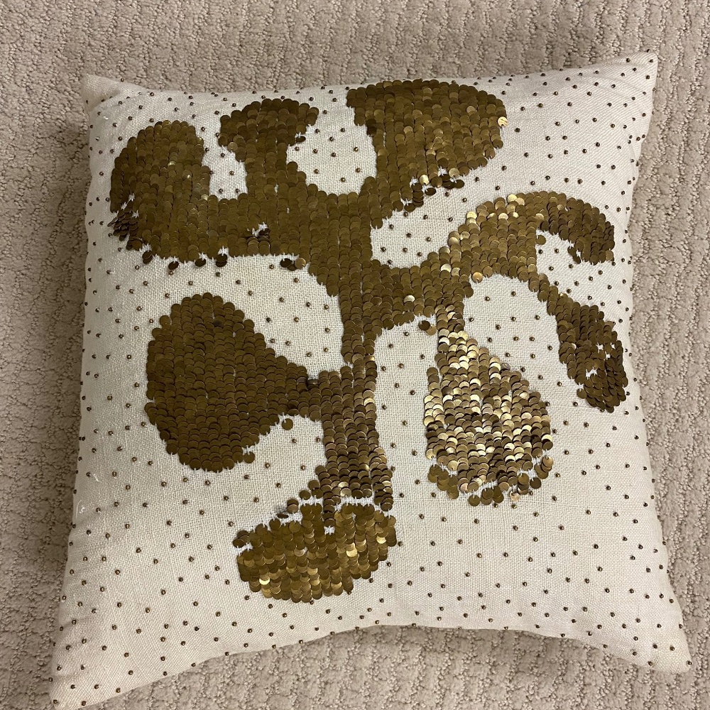 Jonathan Adler White Talitha Amoeba Throw Pillow